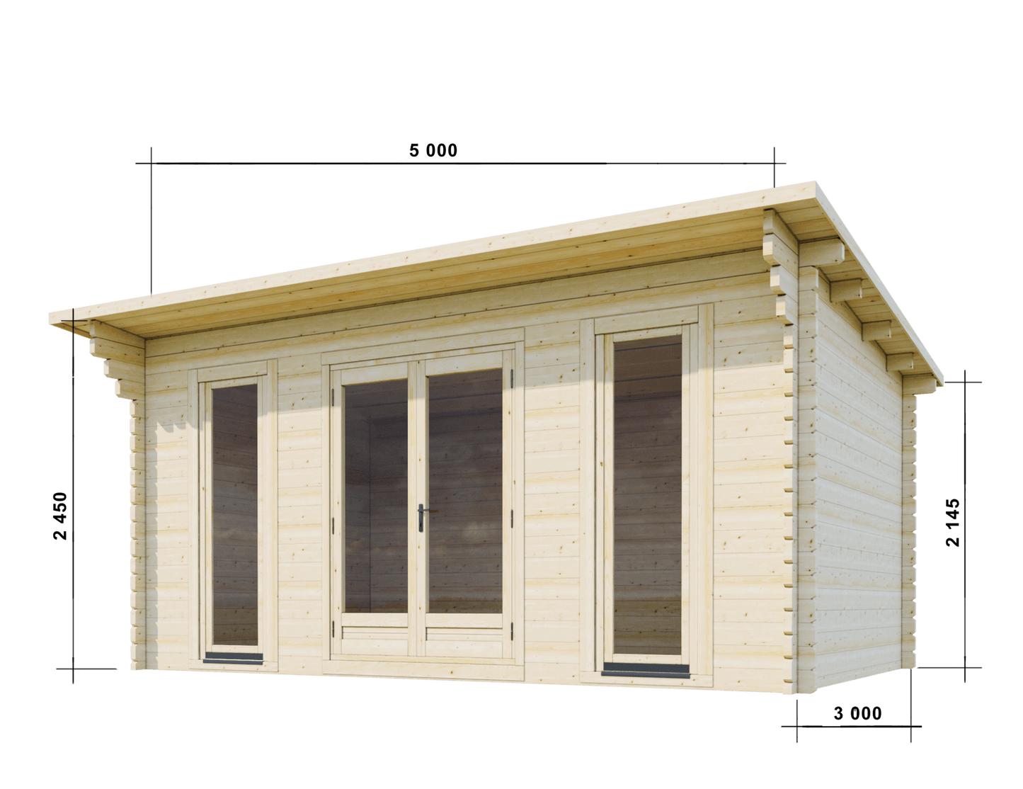 Dorchester 5.0 x 3.0m Log Cabin