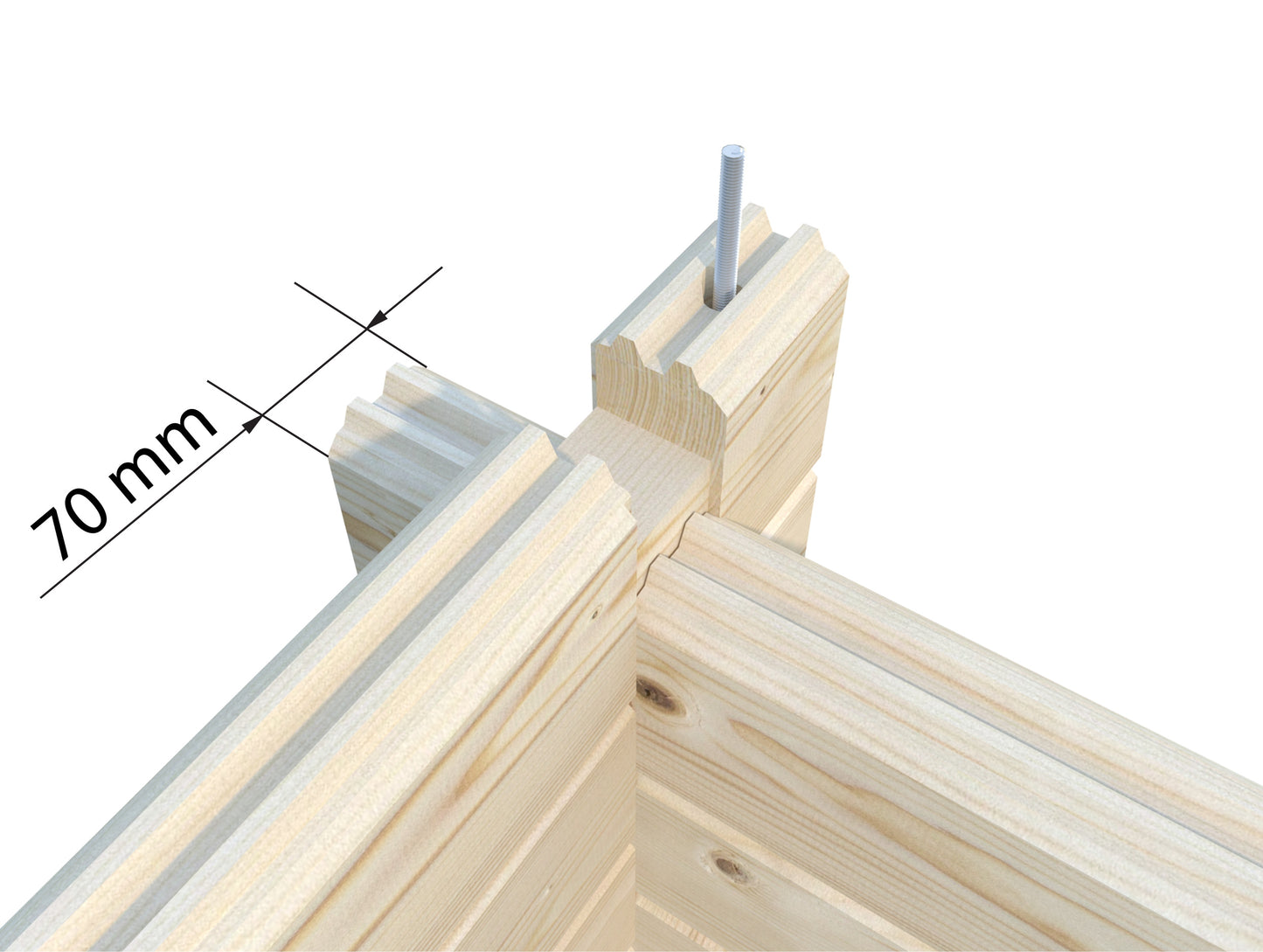 Modena XL 8.4x3.2m Log Cabin