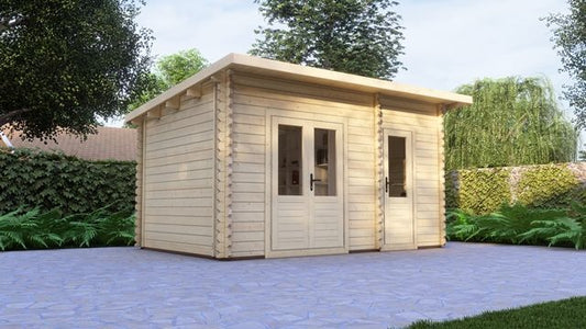 Amanda 6.0 x 3.0m (+2.8m Pavilion) Log Cabin