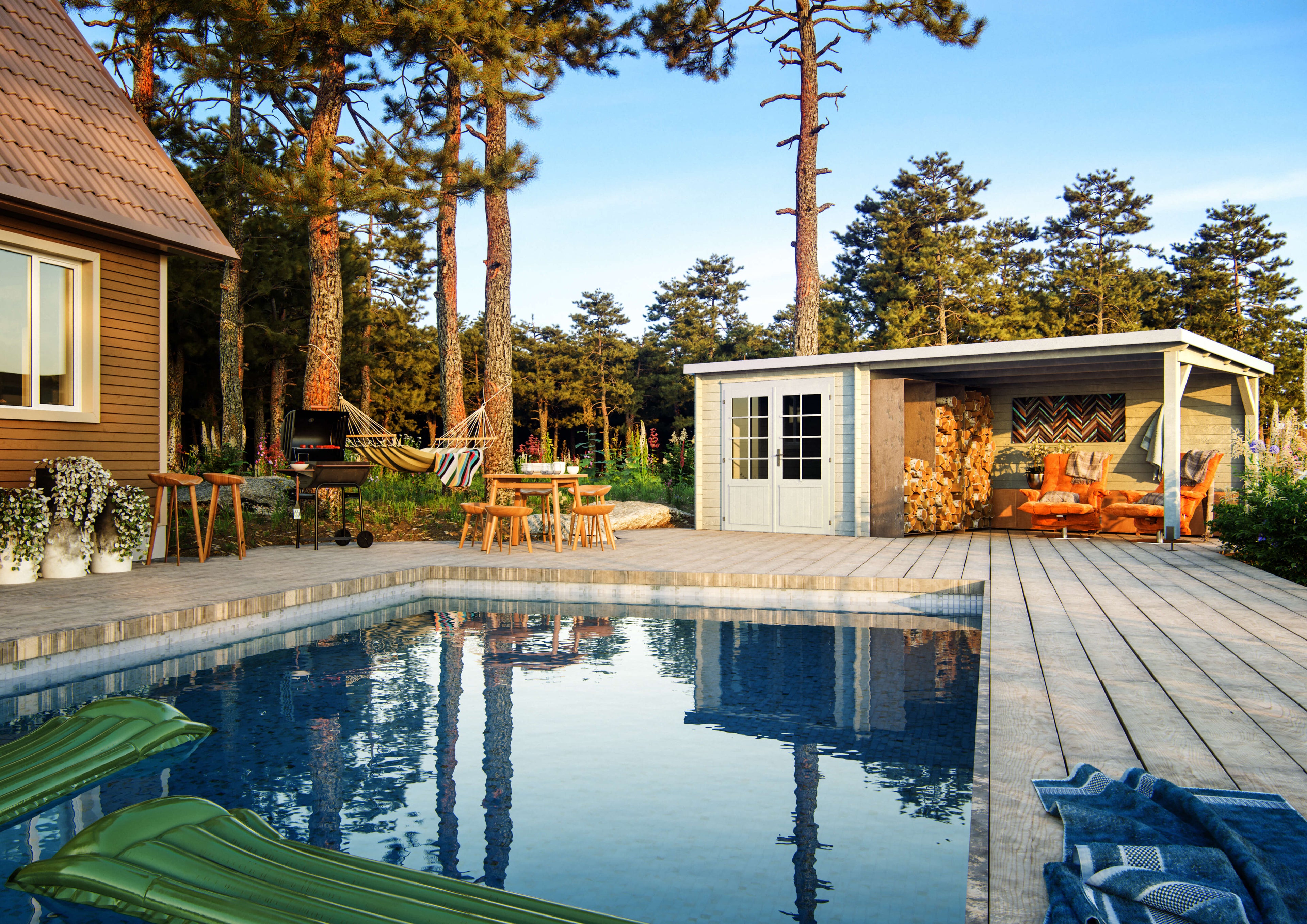 Egypt 6.1 x 3.2m Log Cabin