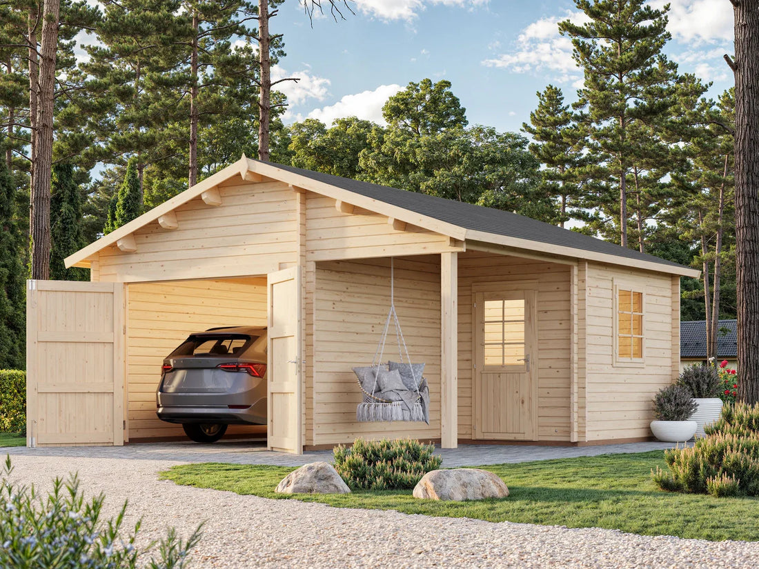 Garage 4 - 5.3 x 5.7m Log Cabin