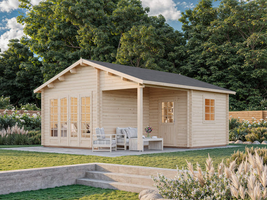 India 4.7 x 5.7m Log Cabin