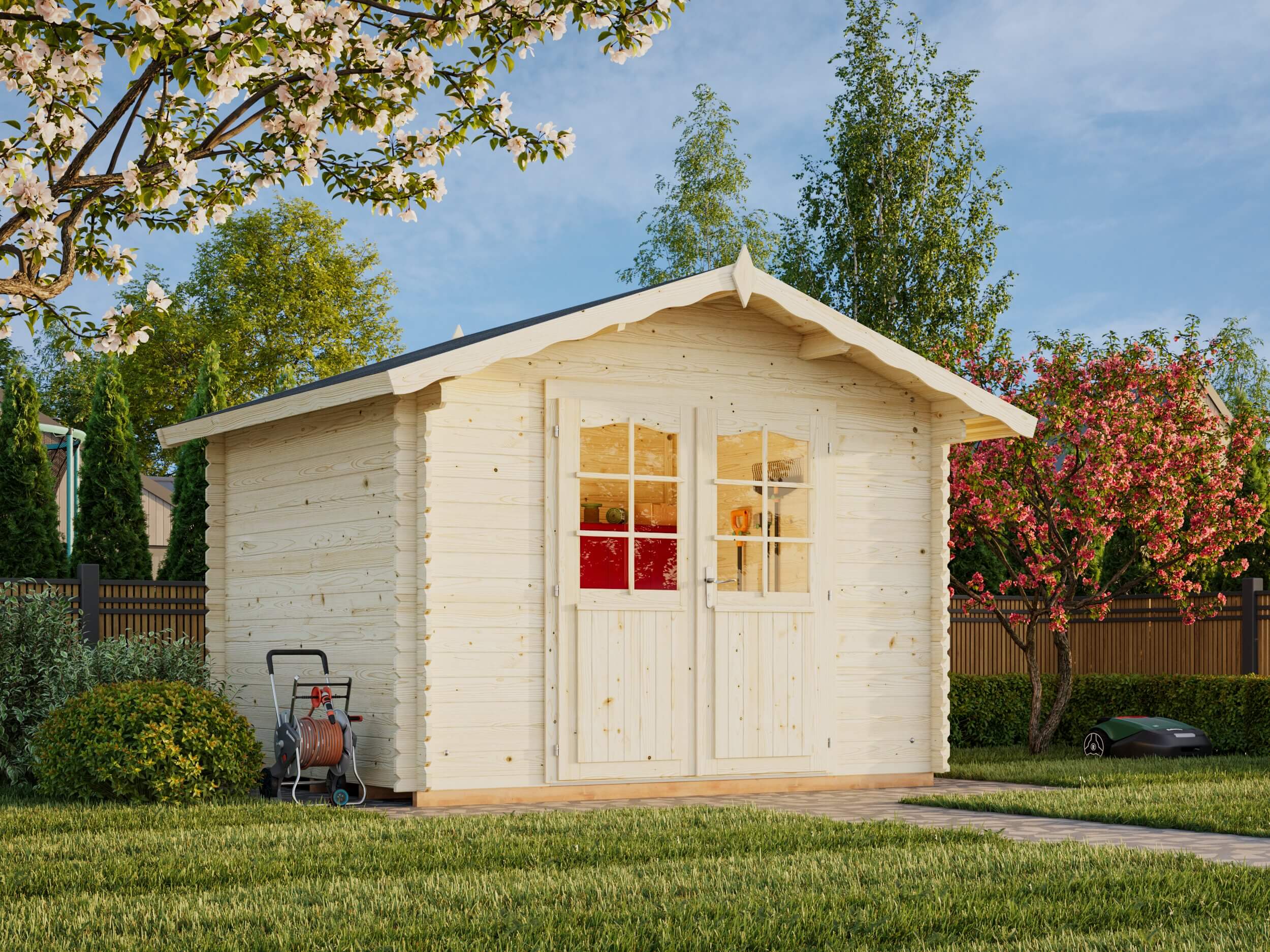 Madrid 3.2 x 2.6m Log Cabin