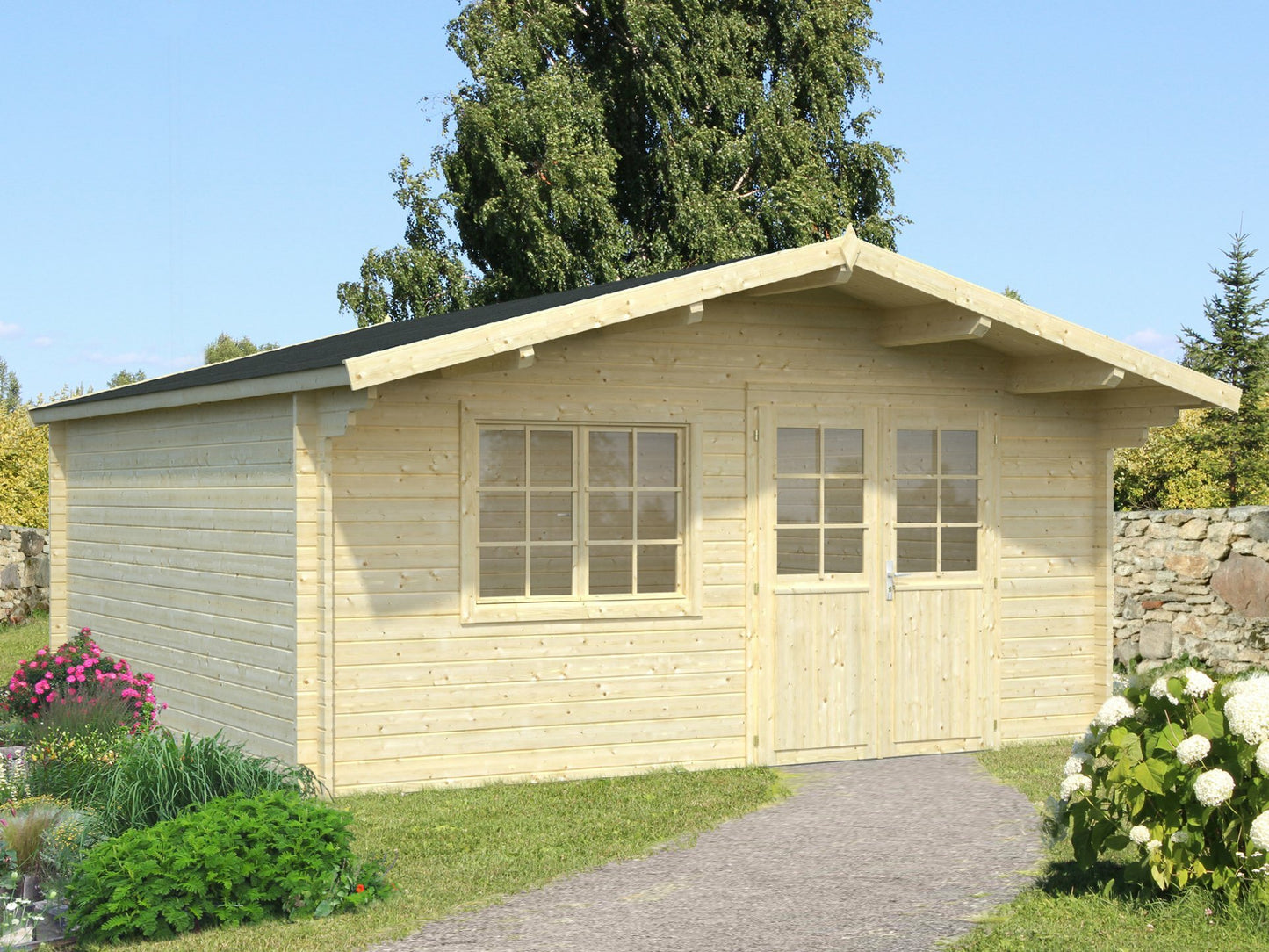 Britta 5.0 x 4.45m Log Cabin