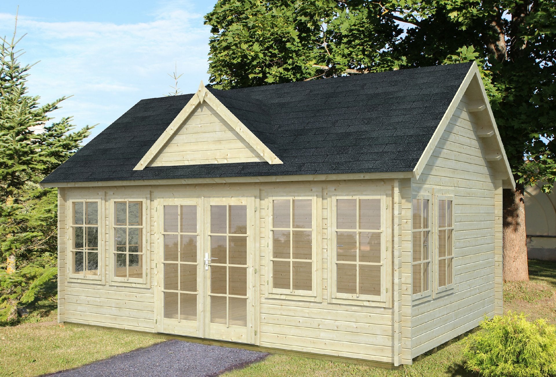 Clockhouse Bista 5.5 x 4.0m Log Cabin