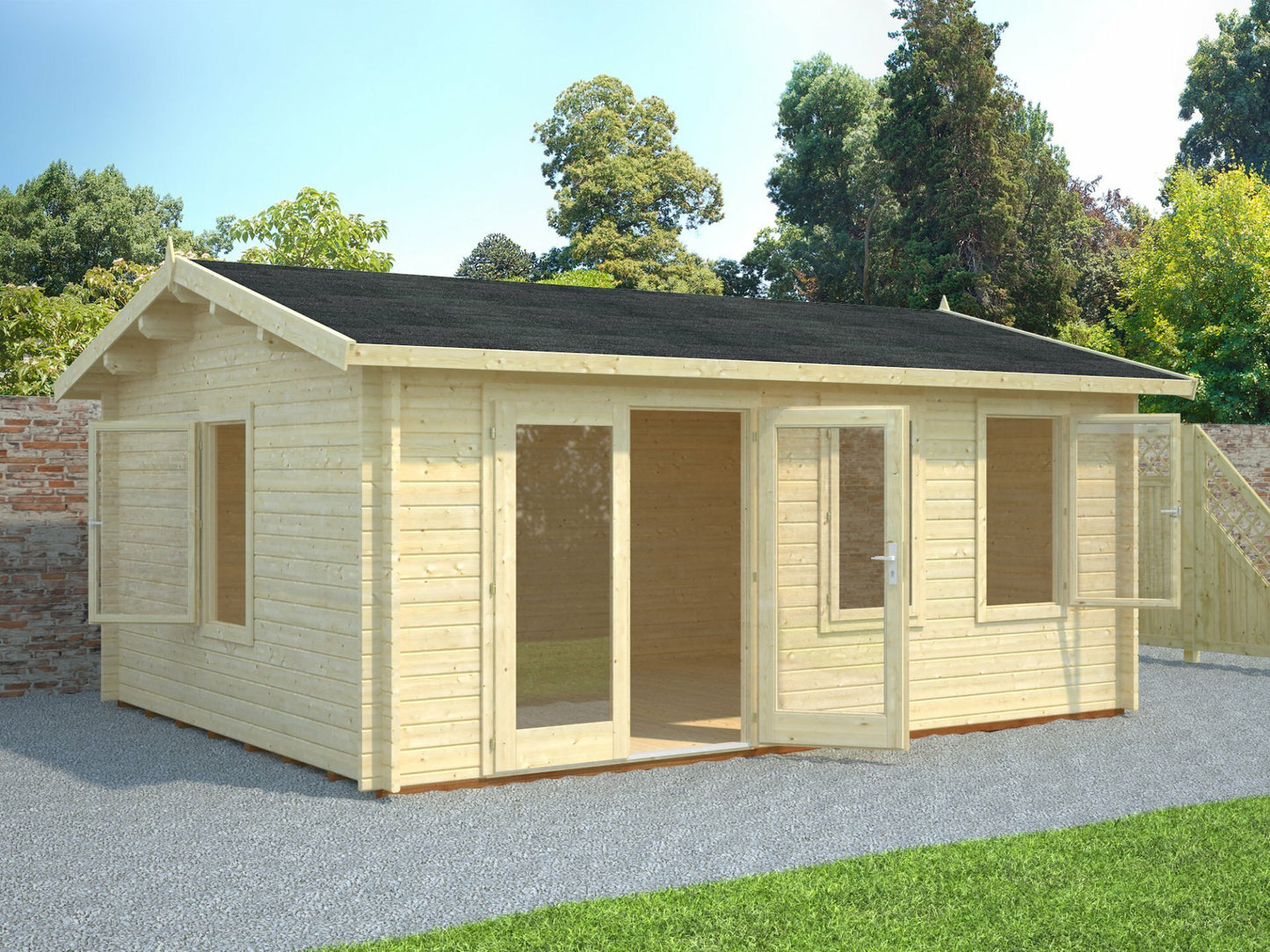 Cuba 5.3 x 4.1m Log Cabin