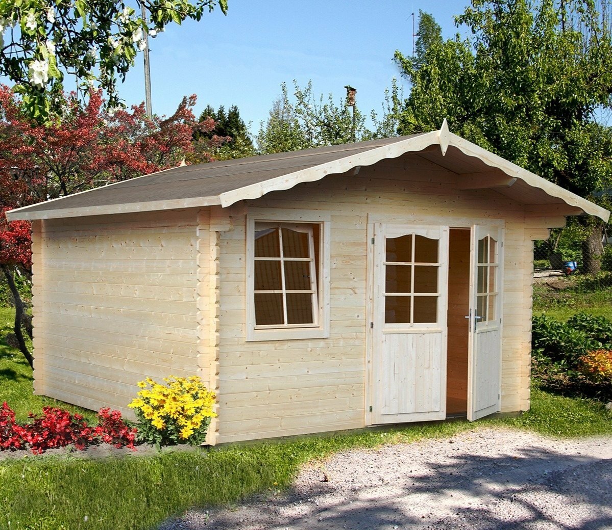 Dove 3.8 x 3.2m Log Cabin