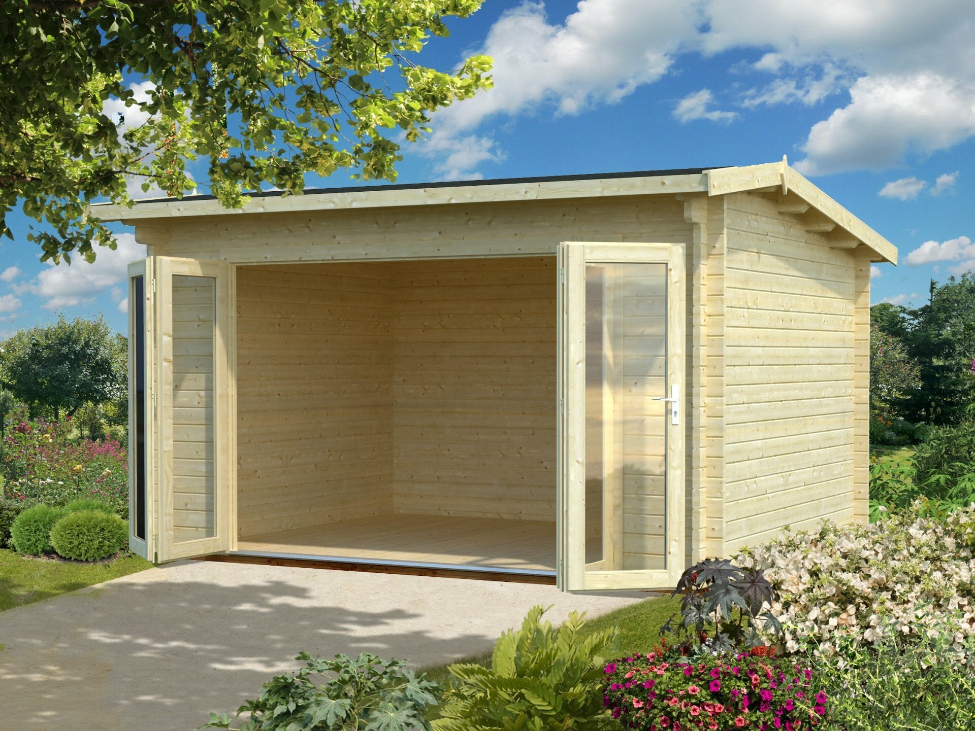 Georgia 4.1 x 3.2m Log Cabin