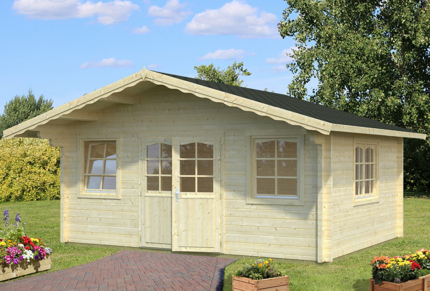 Hawaii 5.3 x 4.1m Log Cabin