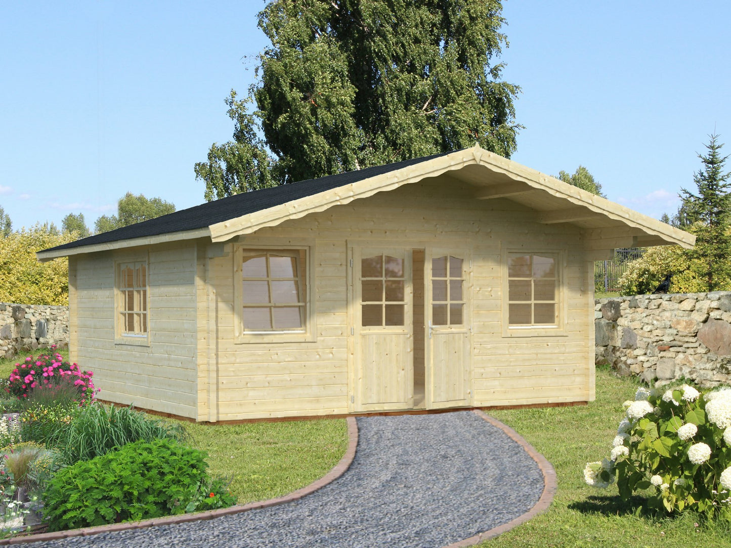 Hawaii 5.3 x 5.3m Log Cabin