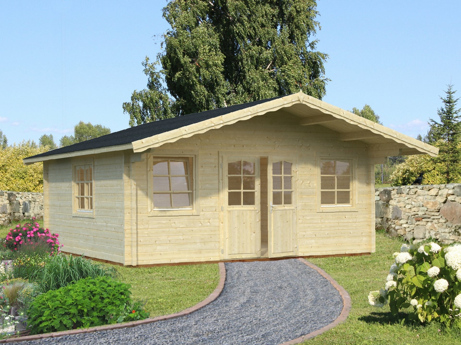 Hawaii 5.3 x 5.3m Log Cabin