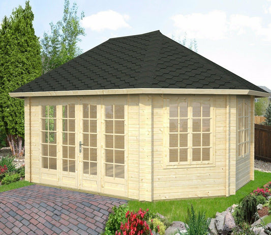Hebden 4.2 x 5.7m Log Cabin Pavillion