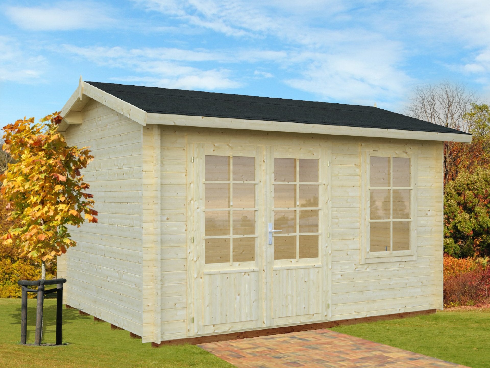 Italy 3.8 x 3.0m Log Cabin