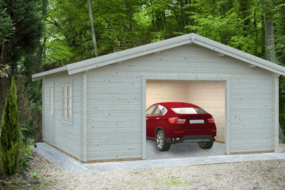 Rome 5.6 x 5.6m Log Cabin Garage