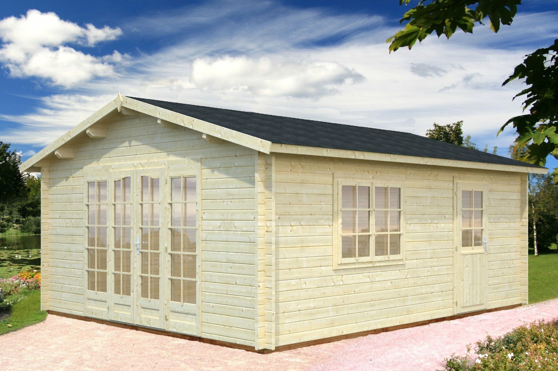 Milan Games Room 3.8x5.7m Log Cabin