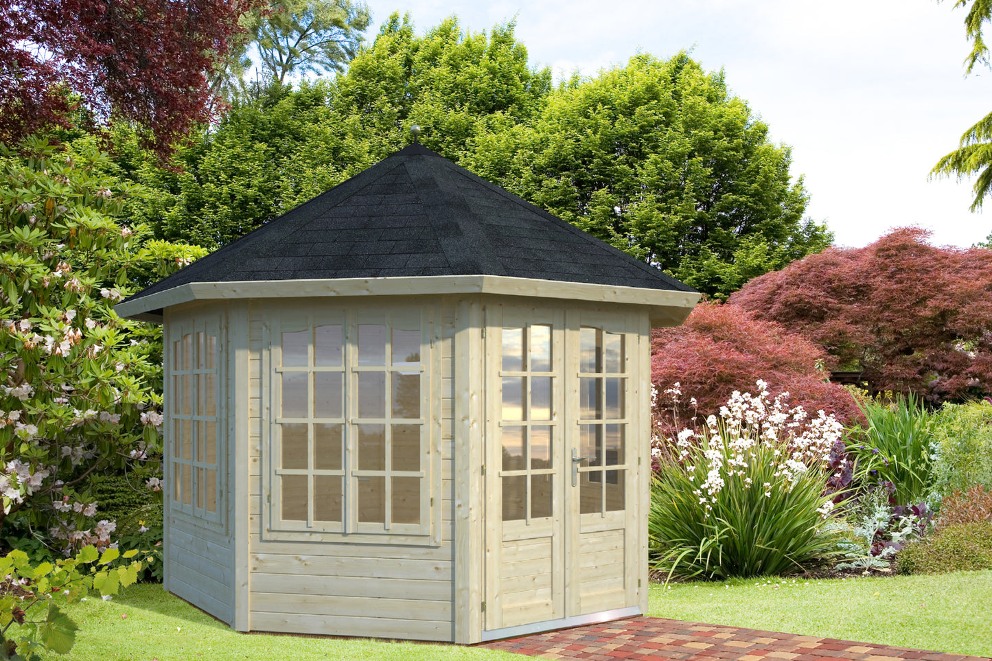 Verona 4 | 3.4x3.4m Log Cabin Pavillion