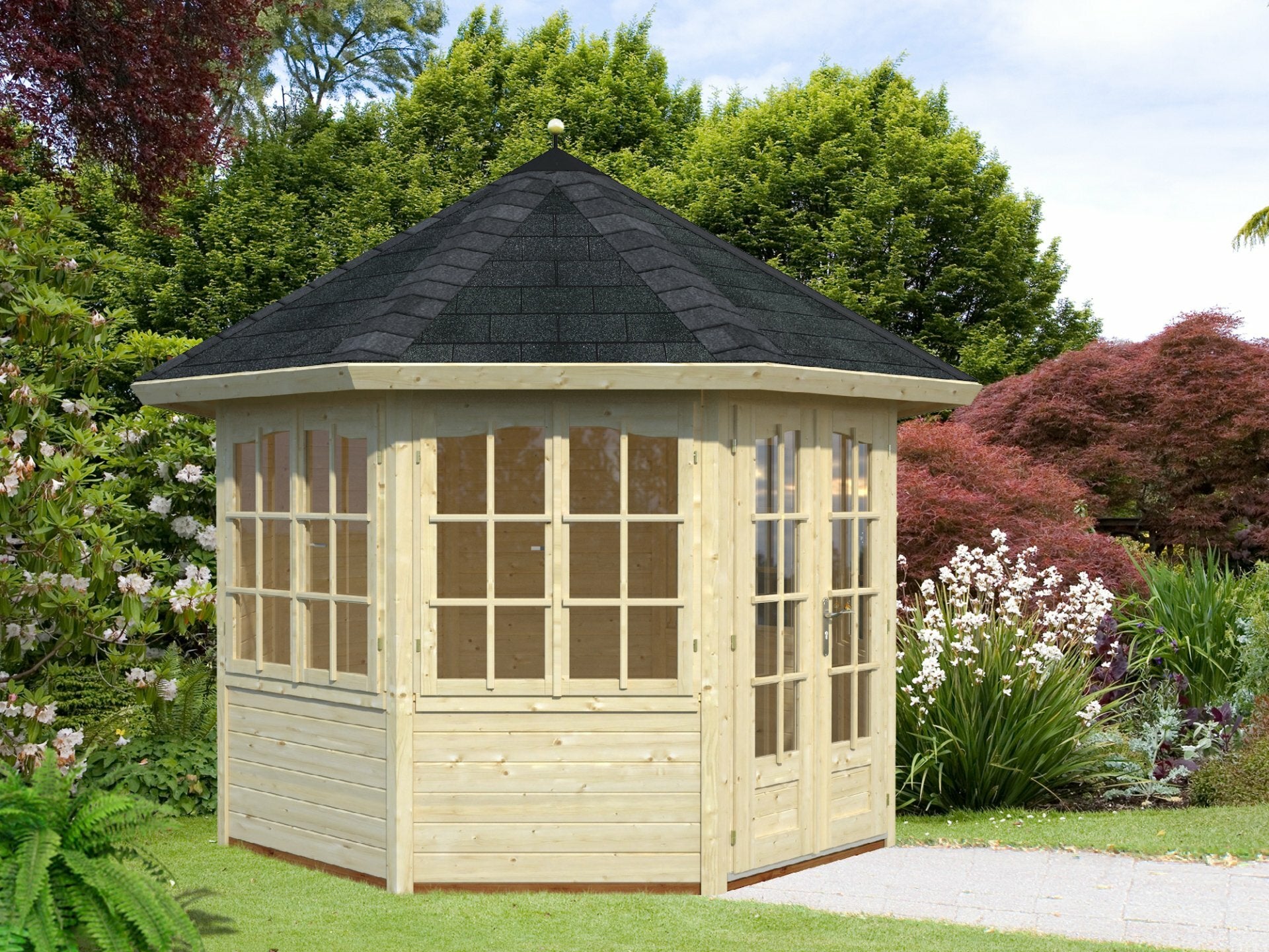Veronica 4 | 2.9x2.9m Log Cabin Pavillion
