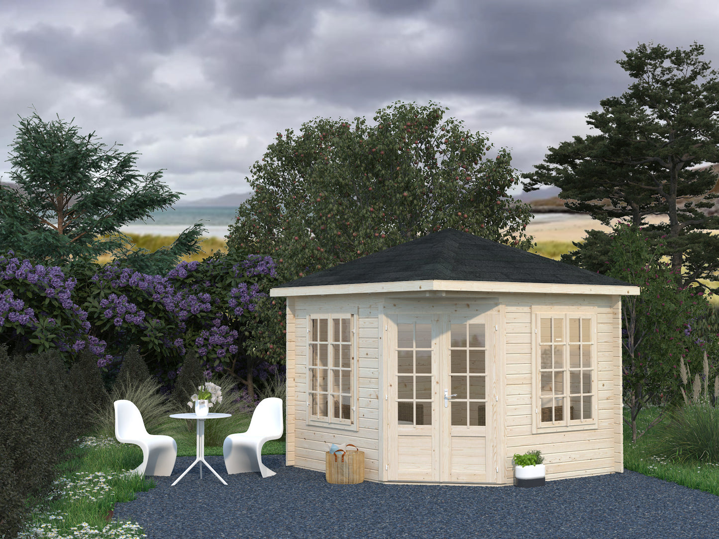 Toulouse 3.0x3.0m Log Cabin Pavillion