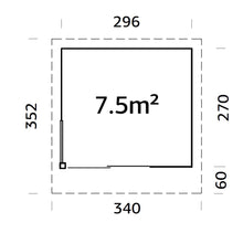 Andrea 3.0 x 2.7m Slide + Log Cabin