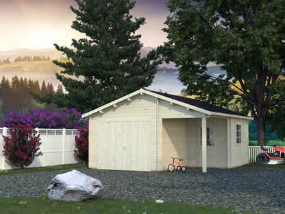 Garage 4 - 5.3 x 5.7m Log Cabin