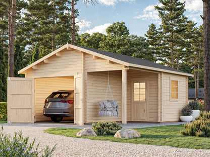 Garage 4 - 5.3 x 5.7m Log Cabin