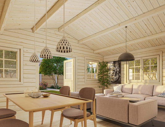 Hawaii 5.3 x 5.3m Log Cabin