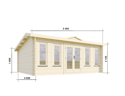 Weymouth 5.5x4.0m Log Cabin