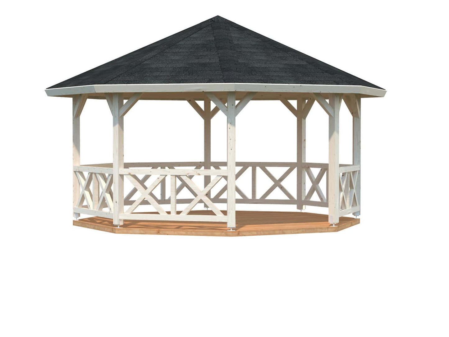 Melbourne 4.65x4.65m Log Cabin Gazebo