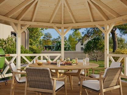 Melbourne 4.65x4.65m Log Cabin Gazebo