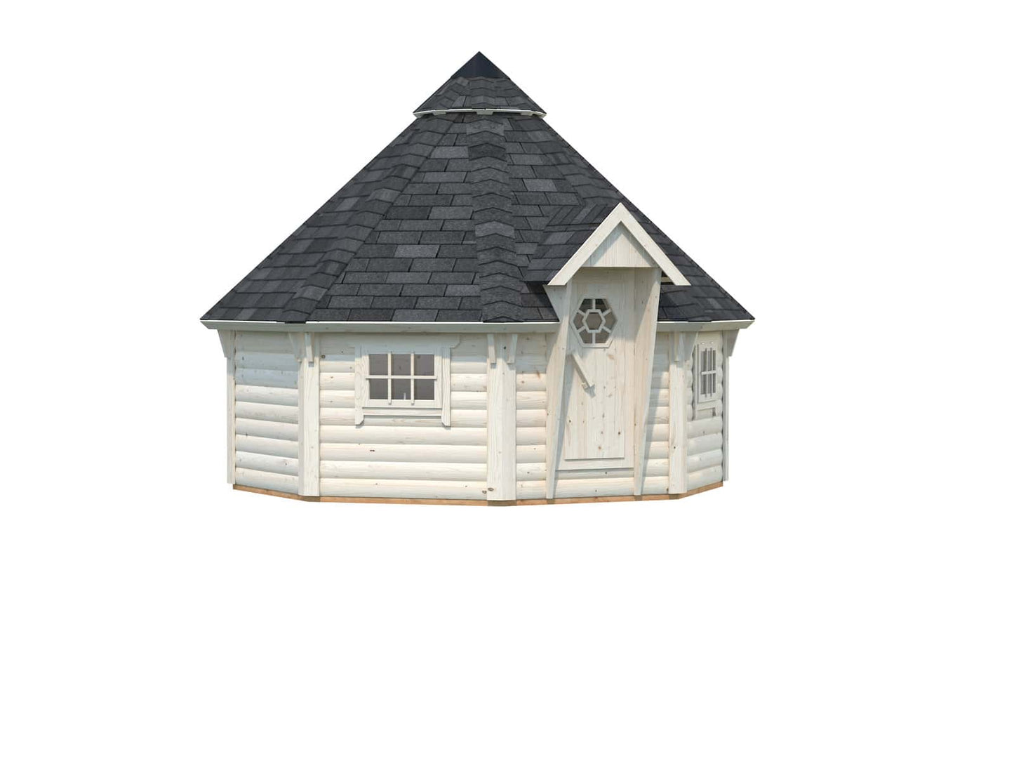 Memphis BBQ Hut 4.2 x 3.8m Log Cabin
