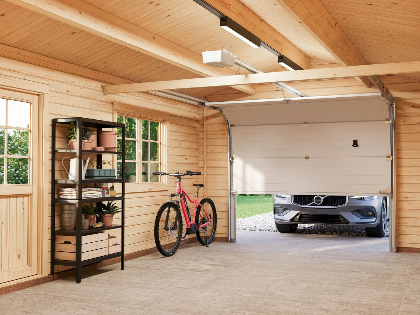 Milan 3.8 x 5.7m Log Cabin Garage