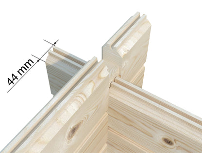 Mini Modena 4.3x3.2m Log Cabin
