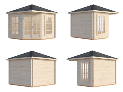 Monaco 3.0x3.0m Log Cabin Pavilion