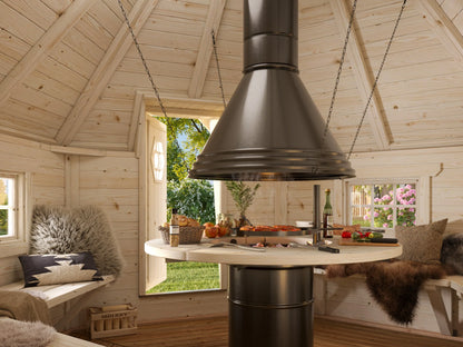 Nashville 3.3 x 3.3m Log Cabin BBQ Hut