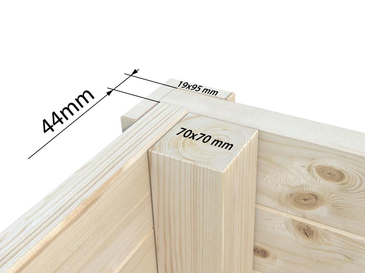 Palma 3.9x3.0m Log Cabin