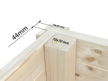 Palma 3.9x3.0m Log Cabin