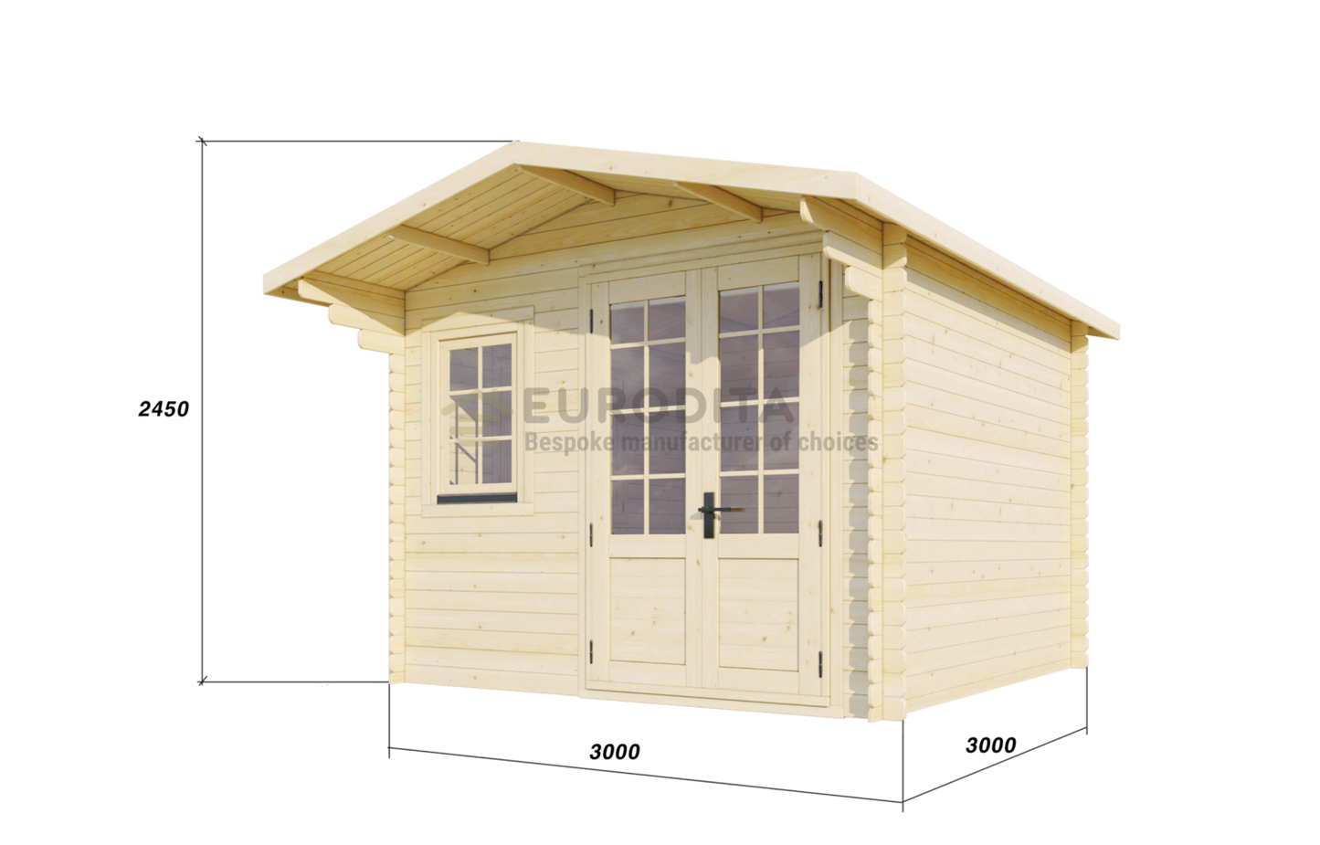 Ringwood 3.0x3.0m Log Cabin