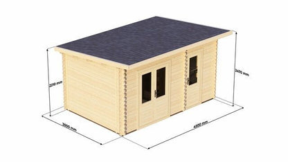 Sherborne 4.5 x 3.0m Log Cabin