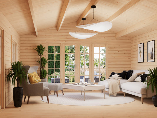 Turin 4.7x5.7m Log Cabin