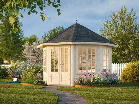 Verona 4 | 3.4x4.1m Log Cabin Pavillion