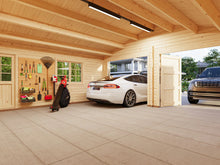 Verona Double Garage 6.0 x 5.3m Log Cabin