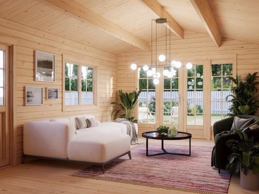 Milan Games Room 3.8x5.7m Log Cabin